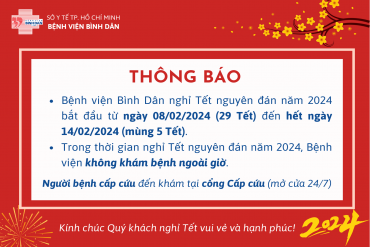 Thông báo nghỉ Tết nguyên đán năm 2024