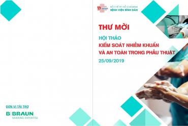Thư mời Hội thảo Kiểm soát nhiễm khuẩn và an toàn trong M.79king56.com bảo hiểm thua cược