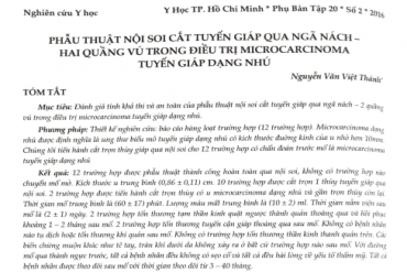 79King dạng nhập nội soi cắt tuyến giáp qua ngã nách - 2 quầng vú trong Link Đăng Nhập 79KING.COM Nhận 79K Ngay Microcarcinoma tuyến giáp dạng nhú - ĐHYKPNT