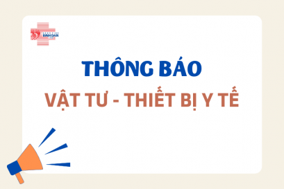 Thông báo mời chào giá Mua sắm vật tư y tế năm 2026 - bổ sung